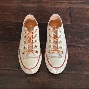 converse suede canvas low tops